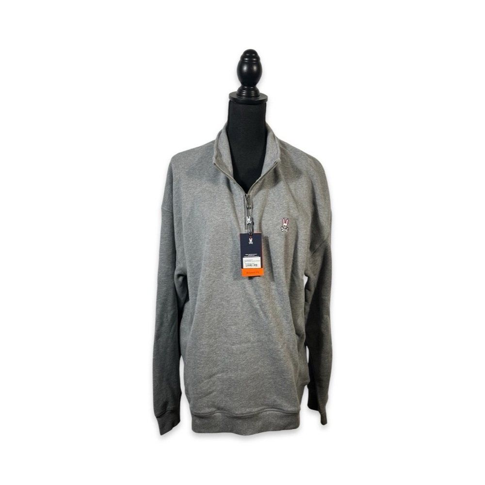 Psycho Bunny Yorkville Relaxed Fit Fleece Half Zip Popover Size XL